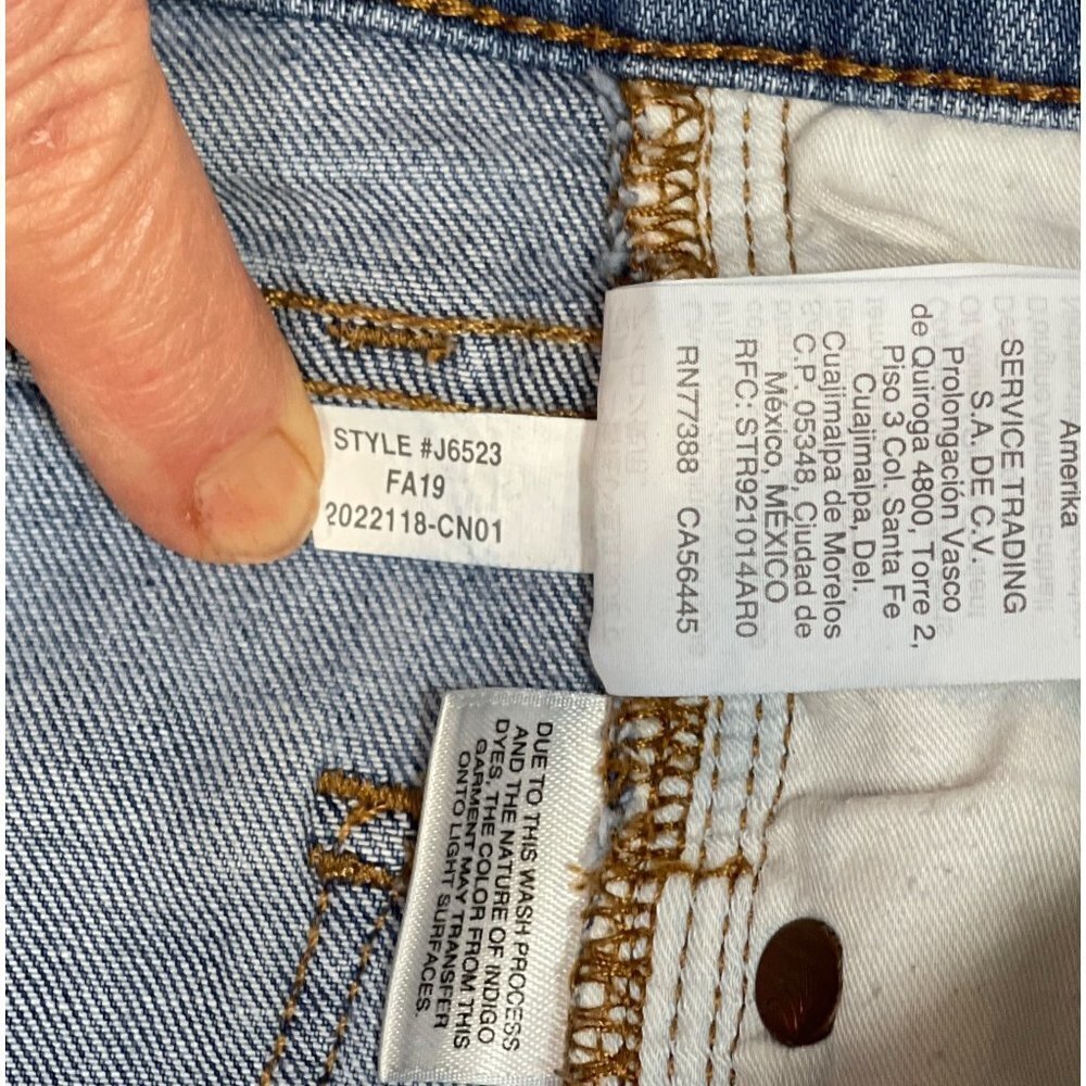 MADEWELL Cool Sexy 9" Mid-Rise Skinny Jeans Frankie Wash Torn Knee 28" Lean Legs - Picture 8 of 16